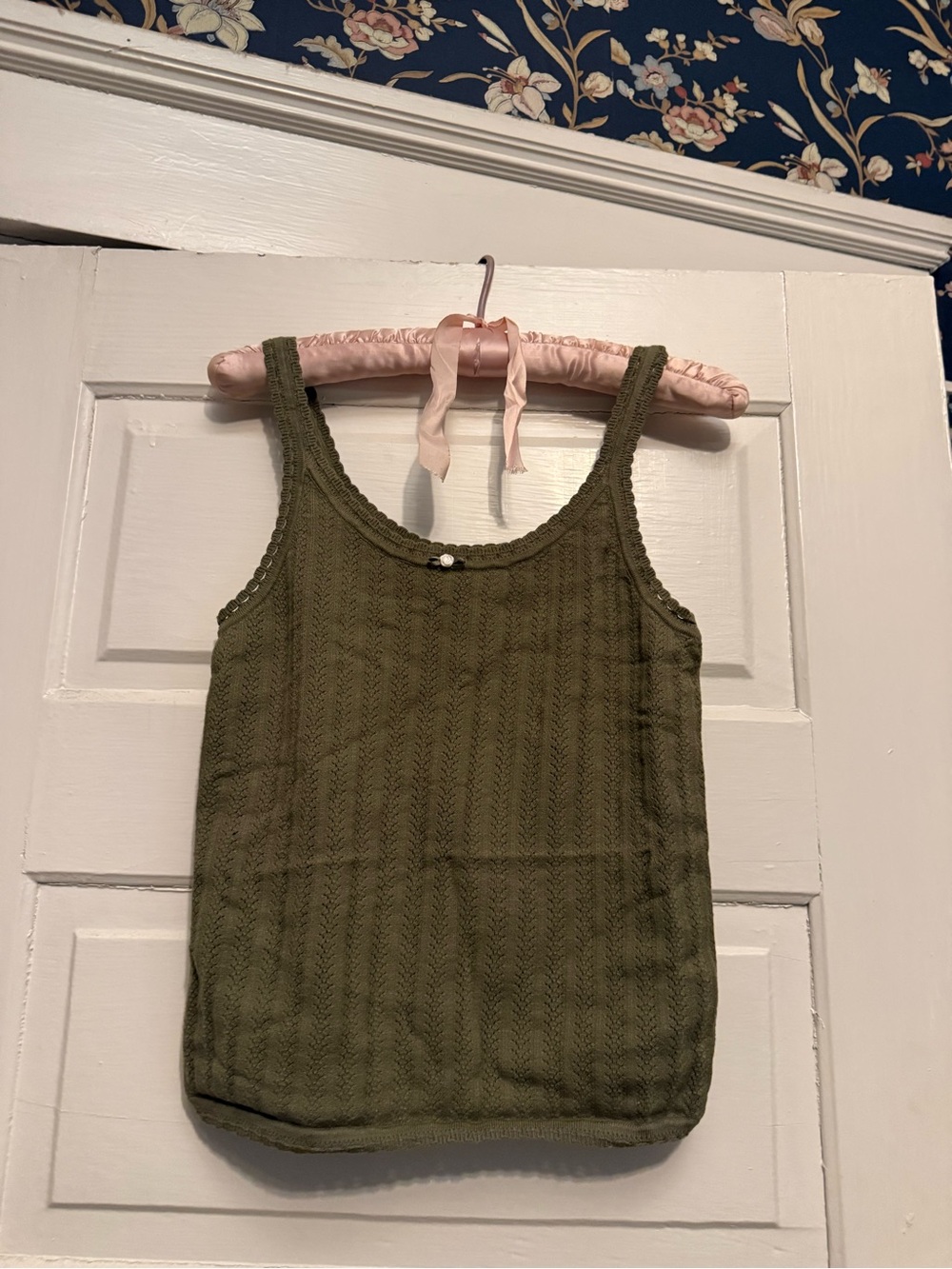 Wilfred Olive Knit Pointelle Cami